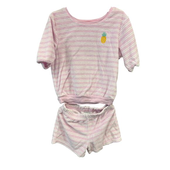 4/$20 Pink Striped Terry Cloth Set - Carter's - 5T - Picture 1 of 3